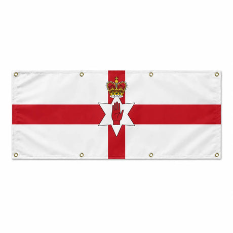 Drapeau irlande du nord en polyester résistant œillets