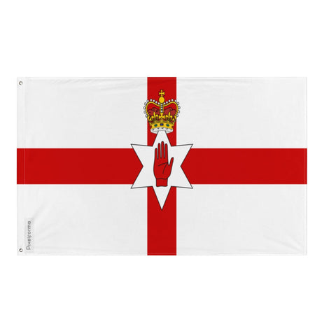 Northern Ireland Flag in Multiple Sizes 100% Polyester Print with Double Hem - Pixelforma