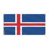 Drapeau de l’islande 6 oeillets en plusieurs tailles (m) - pixelforma