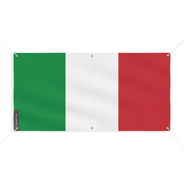 Drapeau de l’italie 6 oeillets en plusieurs tailles (m) - pixelforma
