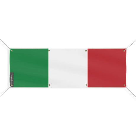 Drapeau de l’italie 8 oeillets en plusieurs tailles (l) - pixelforma