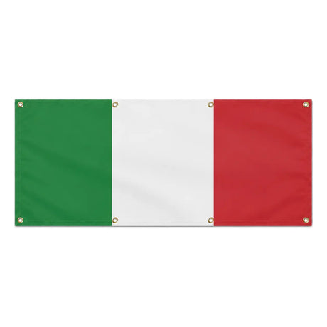 Drapeau italie polyester résistant 8 œillets extérieur