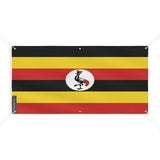 Drapeau de l’ouganda 6 oeillets en plusieurs tailles (m) - pixelforma