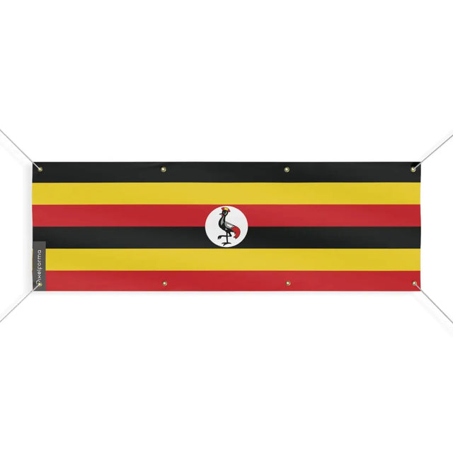 Drapeau de l'Ouganda 8 Oeillets en Plusieurs Tailles (L) - Pixelforma 