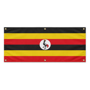 Drapeau ouganda polyester résistant à œillets renforcés