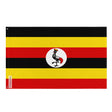 Uganda Flag in Multiple Sizes 100% Polyester Print with Double Hem - Pixelforma