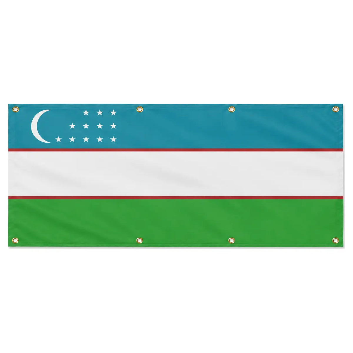Drapeau ouzbékistan polyester résistant aux intempéries