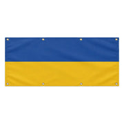Drapeau ukraine en polyester résistant avec 8 œillets