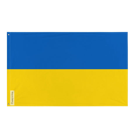 Flag of Ukraine in Multiple Sizes 100% Polyester Print with Double Hem - Pixelforma