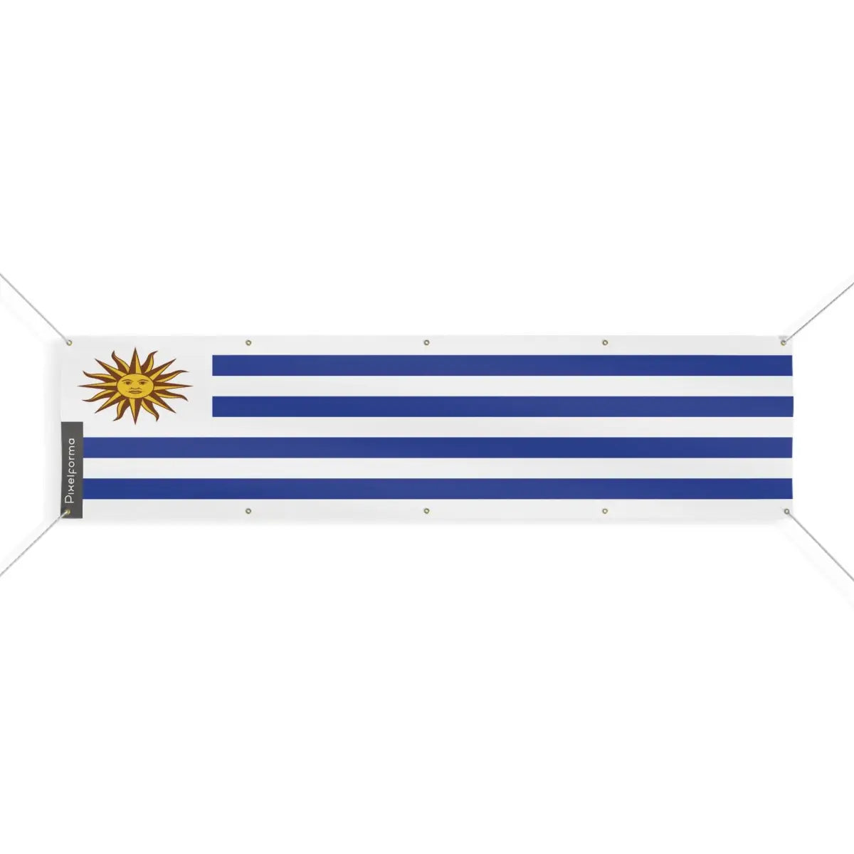 Drapeau de l'Uruguay 10 Oeillets en Plusieurs Tailles (XL) - Pixelforma 