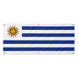 Drapeau uruguay polyester résistant aux intempéries 8 œillets