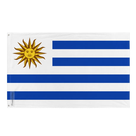 Uruguay Flag in Multiple Sizes 100% Polyester Print with Double Hem - Pixelforma