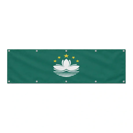Drapeau de Macao grand format XL en polyester avec dix œillets
