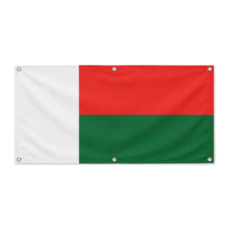 Drapeau madagascar polyester résistant usage extérieur