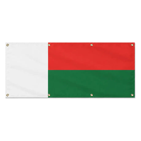 Drapeau madagascar polyester résistant avec œillets robustes