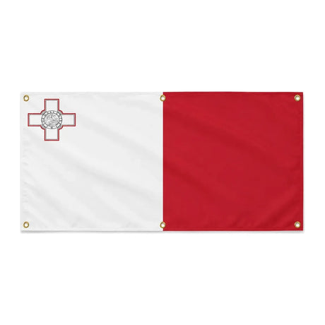Drapeau malte polyester résistant aux intempéries œillets
