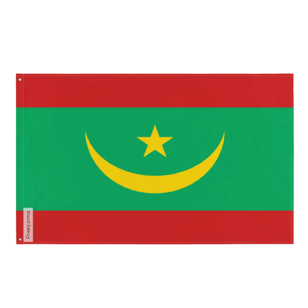 Drapeau de mauritanie plusieurs tailles en polyester - pixelforma