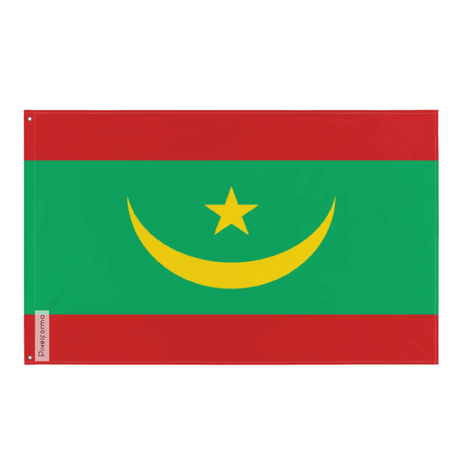 Drapeau de mauritanie plusieurs tailles en polyester - pixelforma