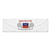 Drapeau de Mayotte grand format XL en polyester avec dix œillets