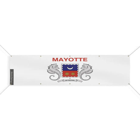 Drapeau de Mayotte 10 Oeillets en Plusieurs Tailles (XL) - Pixelforma 