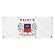 Drapeau mayotte polyester résistant œillets usage extérieur