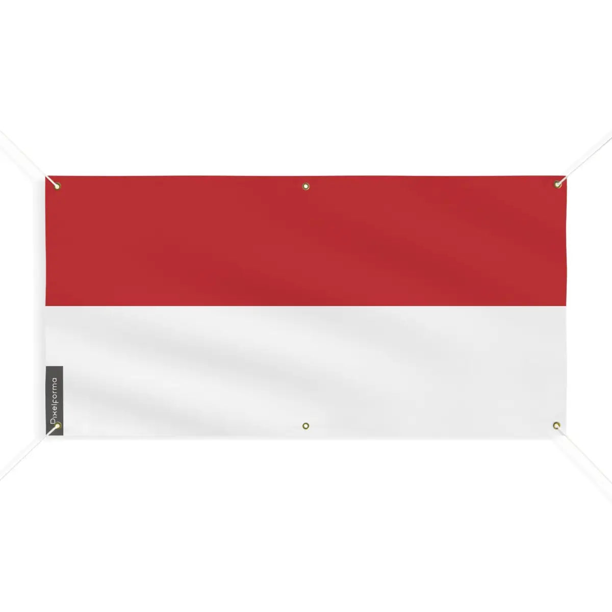 Drapeau de monaco 6 oeillets en plusieurs tailles (m) - pixelforma
