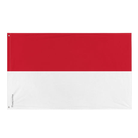 Monaco Flag in Multiple Sizes 100% Polyester Print with Double Hem - Pixelforma