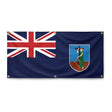 Drapeau montserrat polyester résistant pour usage extérieur