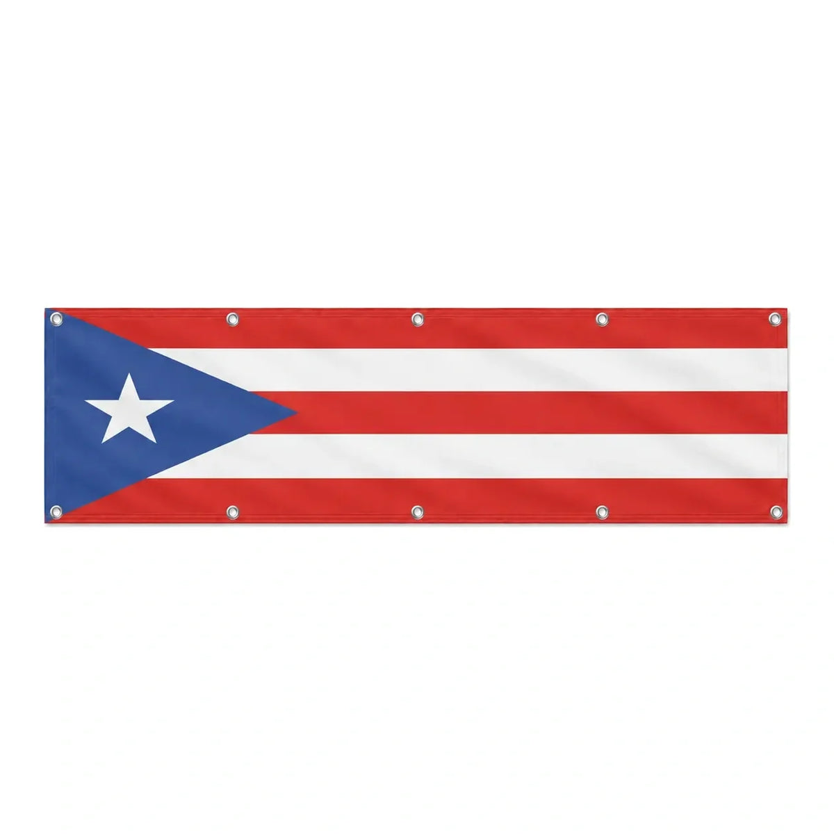 Drapeau de Porto Rico grand format XL en polyester avec dix œillets