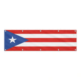 Drapeau de Porto Rico grand format XL en polyester avec dix œillets