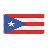 Drapeau de porto rico 6 oeillets en plusieurs tailles (m) - pixelforma