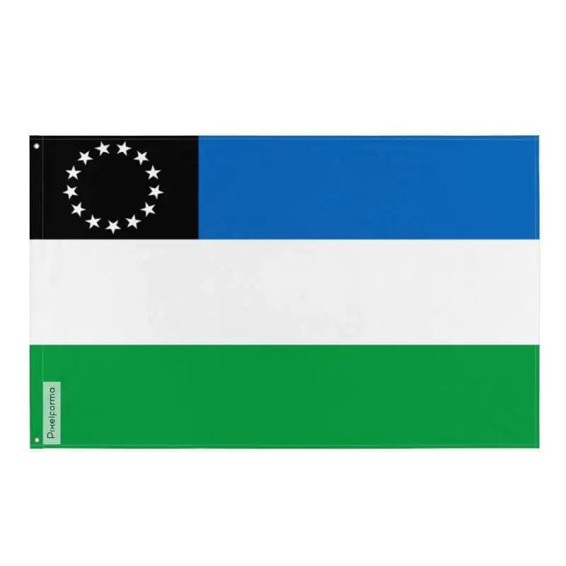 Drapeau río negro polyester résistant avec œillets à gauche