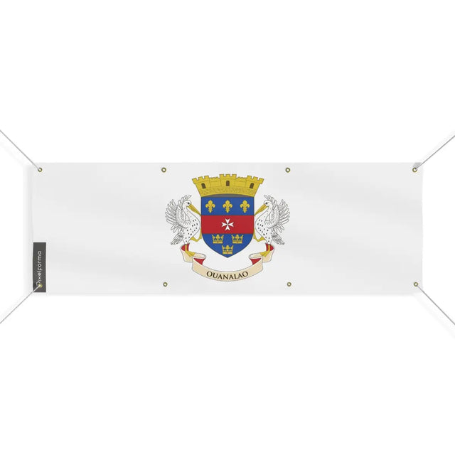 Drapeau de Saint-Barthélemy 8 Oeillets en Plusieurs Tailles (L) - Pixelforma 