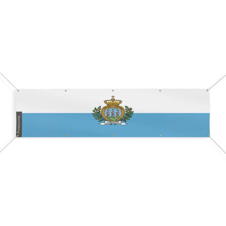 Drapeau de saint-marin 10 oeillets en plusieurs tailles (xl) - pixelforma