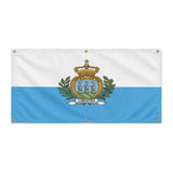 Drapeau saint-marin polyester résistant usage extérieur