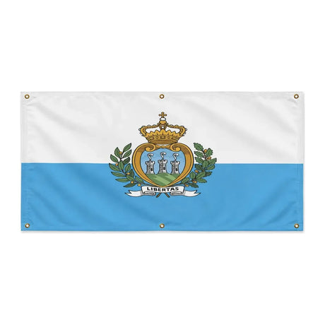 Drapeau saint-marin polyester résistant usage extérieur