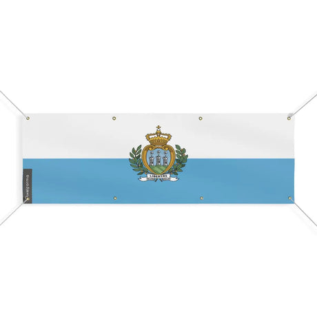 Drapeau de saint-marin 8 oeillets en plusieurs tailles (l) - pixelforma