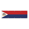 Drapeau de Saint-Martin grand format XL en polyester avec dix œillets