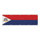 Drapeau de Saint-Martin grand format XL en polyester avec dix œillets