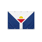 Drapeau de Saint-Martin format S en polyester avec dix œillets
