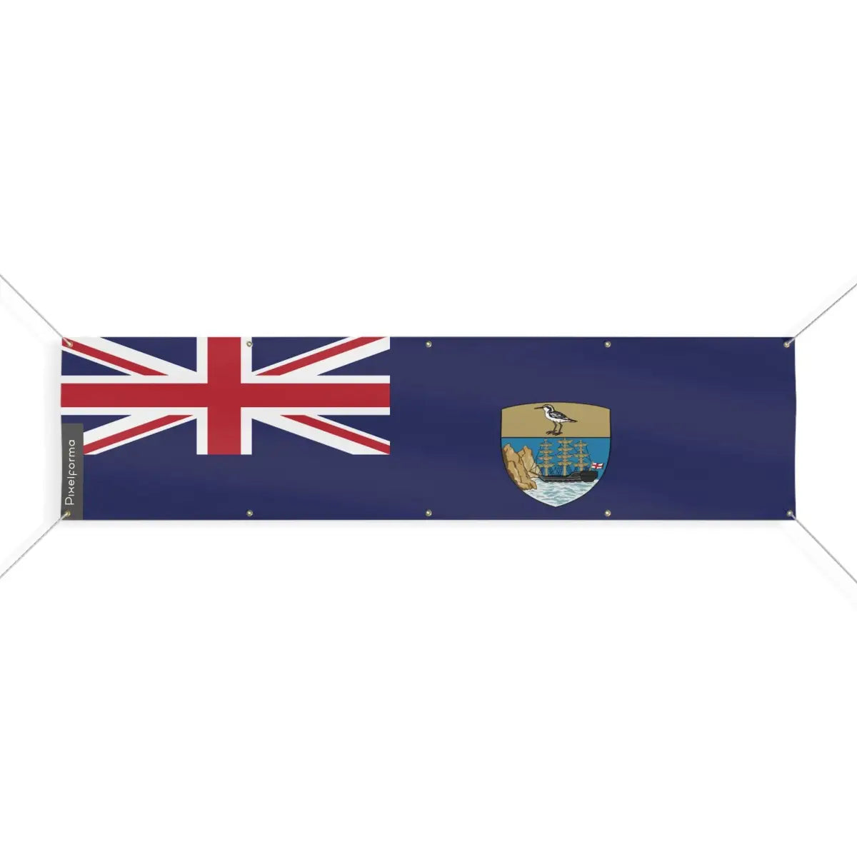 Drapeau de Sainte-Hélène, Ascension et Tristan da Cunha 10 Oeillets en Plusieurs Tailles (XL) - Pixelforma 