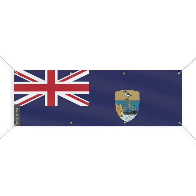 Drapeau de Sainte-Hélène, Ascension et Tristan da Cunha 8 Oeillets en Plusieurs Tailles (L) - Pixelforma 