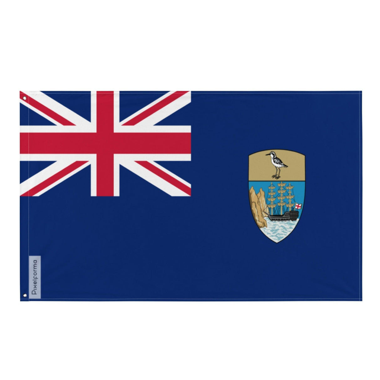 Drapeau de Sainte-Hélène, Ascension et Tristan da Cunha en plusieurs tailles 100 % polyester Imprimer avec Double ourlet - Pixelforma 