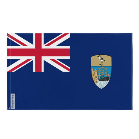 Flag of St. Helena, Ascension and Tristan da Cunha in Multiple Sizes 100% Polyester Print with Double Hem - Pixelforma