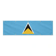 Drapeau de Sainte-Lucie grand format XL en polyester avec dix œillets