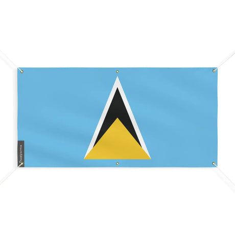 Drapeau de sainte-lucie 6 oeillets en plusieurs tailles (m) - pixelforma