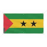 Drapeau de Sao Tomé-et-Principe 6 Oeillets en Plusieurs Tailles (M) - Pixelforma 