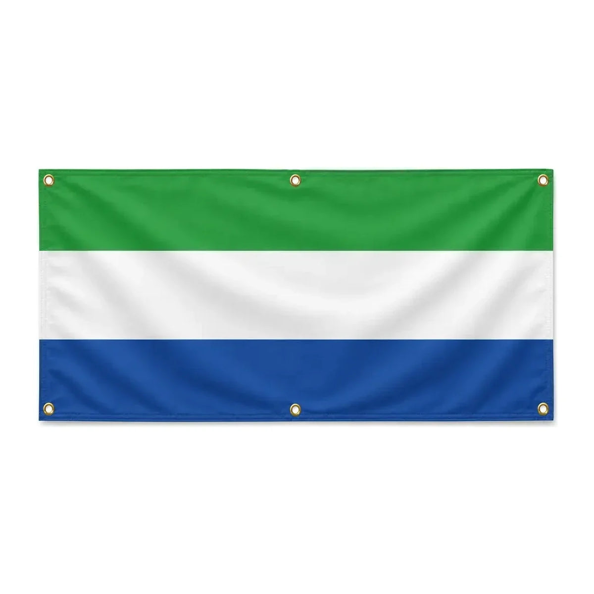 Drapeau sierra leone polyester résistant aux intempéries