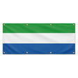 Drapeau sierra leone polyester résistant aux intempéries