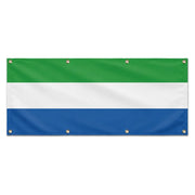 Drapeau sierra leone polyester résistant aux intempéries